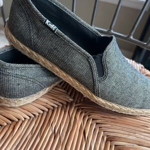 Keds Black Espadrille Slip-Ons